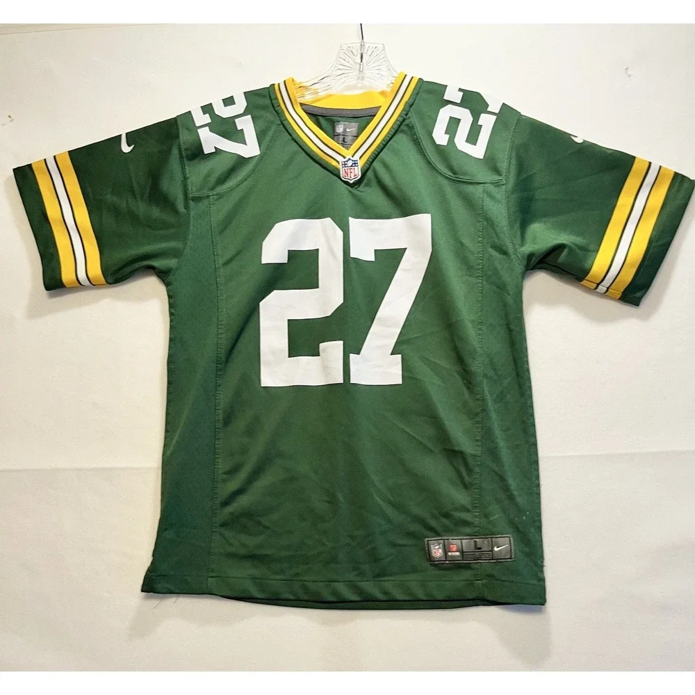 NIKE NFL Green Bay Packers On Field Football Jersey Green Size L Youth